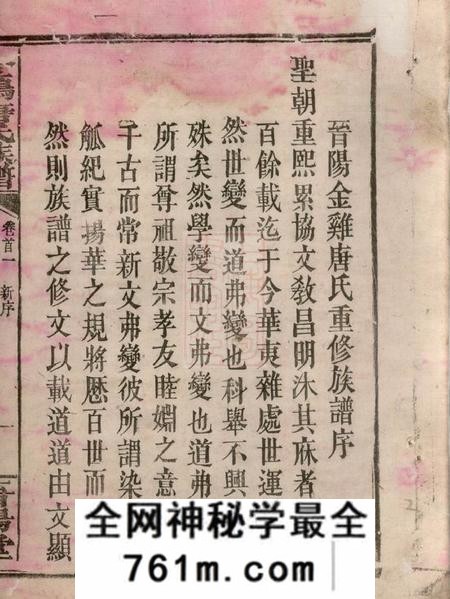 平江桐封堂金鸡唐氏族谱三十四卷