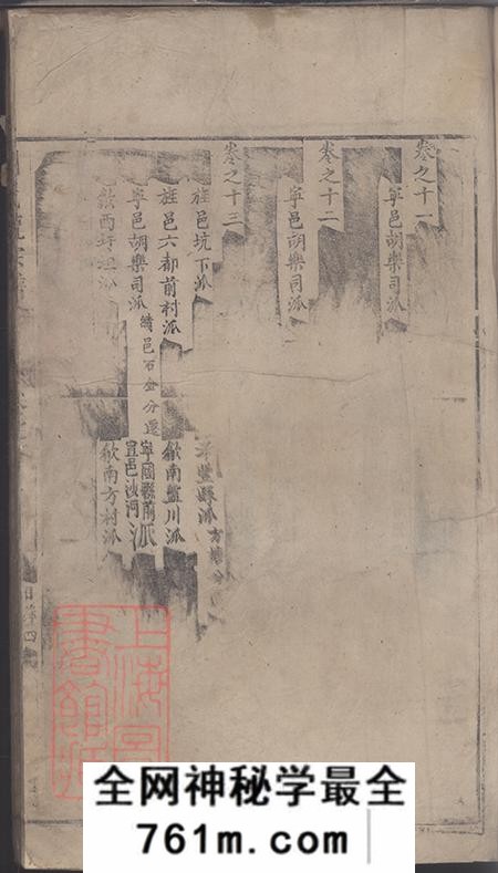 胡氏统宗谱二十卷