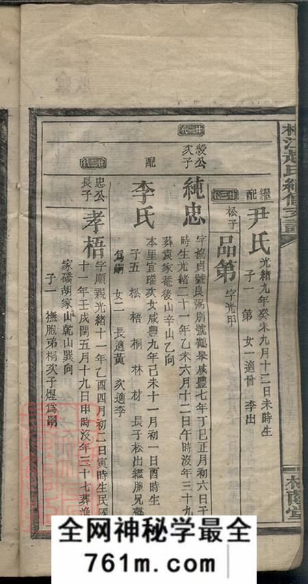 湖南邵阳松荫堂邵陵桐江赵氏续修支谱四卷首二卷