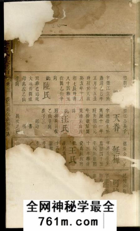 湖北忠愍堂李氏族谱