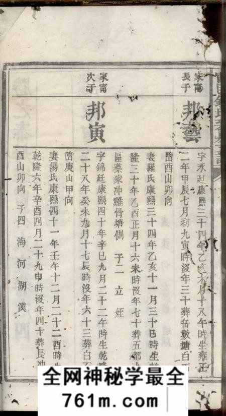 宁乡宁邑钟氏裘房支谱