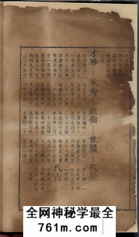 杨氏族谱不分卷