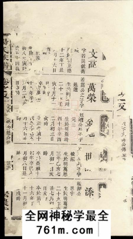 宏农堂杨氏族谱