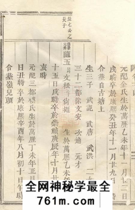 缙云处婺瓯川杨氏宗谱