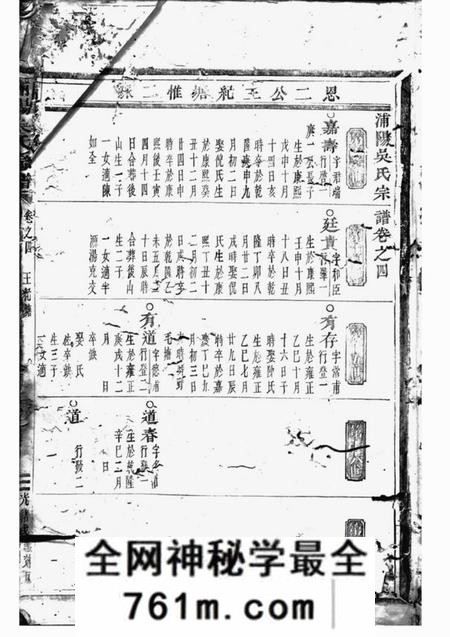 浦阳浦阳吴氏宗谱