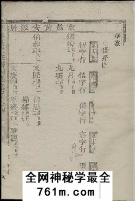 金华华峰施氏宗谱