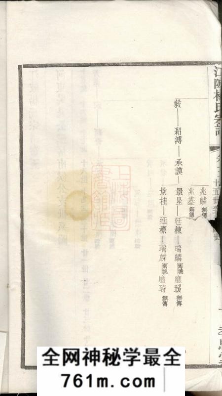 无锡孝思堂江陂杨氏宗谱