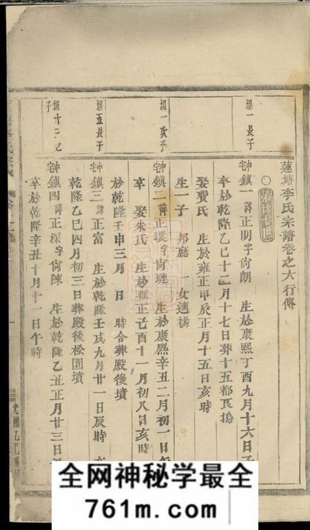 浦江莲塘李氏宗谱