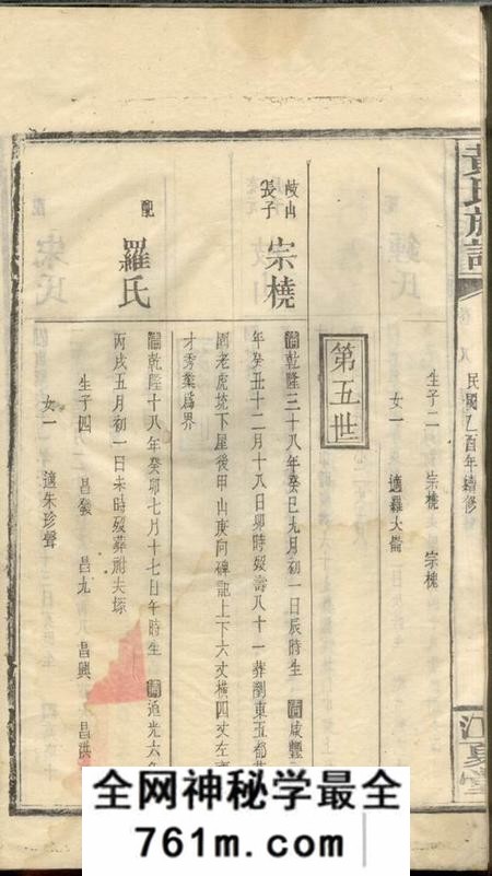 浏阳江夏堂黄氏族谱