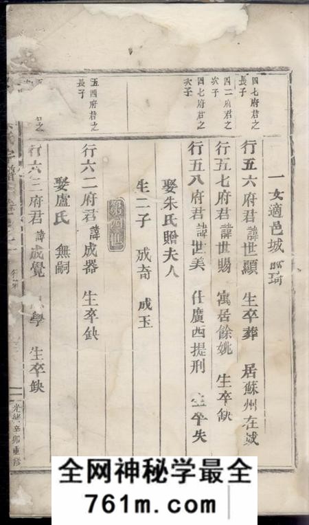 东阳东阳城头蔡氏宗谱