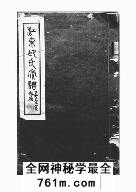 上海浦东江东印氏宗谱一卷