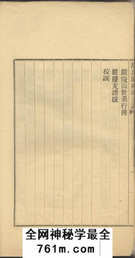 建德胡氏严陵派支谱不分卷