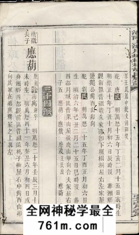湘乡安定堂湖南上湘月城株林胡氏族谱十四卷