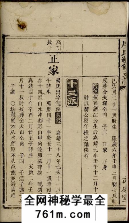 湖南武威堂廖氏续修支谱