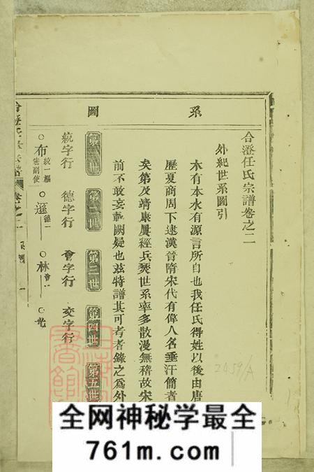 浙江东阳合澄任氏宗谱