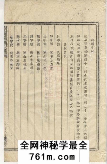 浦阳浦阳唐胡氏宗谱八卷