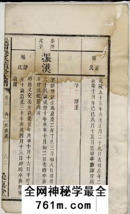 长宁柔嘉堂长宁樊氏续修支谱