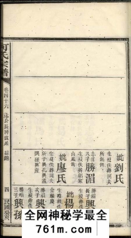 湖南庐江堂何氏宗谱