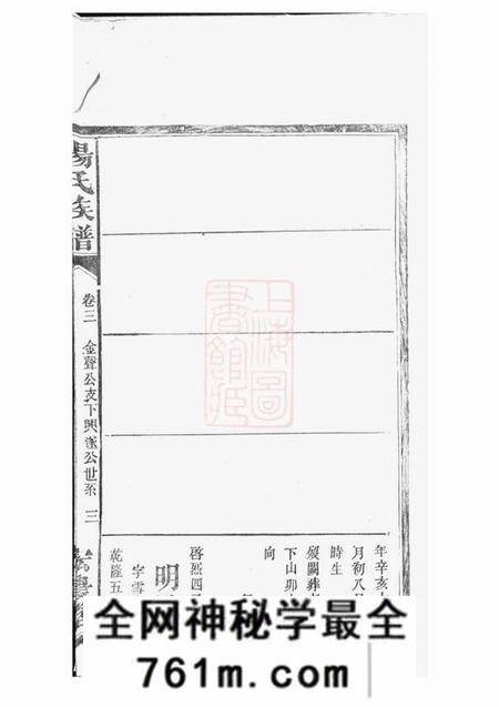湘阴宏农堂杨氏续修族谱