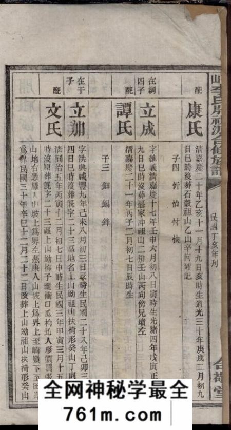 衡山合敬堂衡山李氏祖派合修族谱