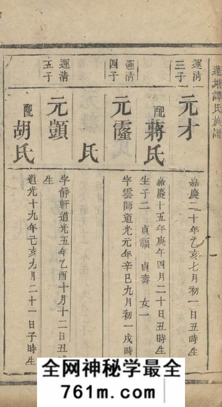 常宁蓬塘谭氏族谱不分卷