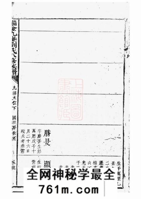 瑞金瑞金九堡刘氏八修族谱