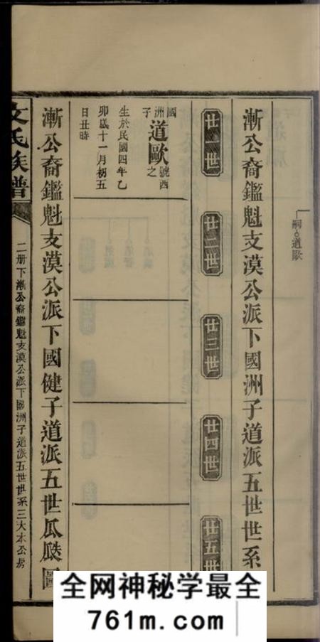 文氏族谱不分卷