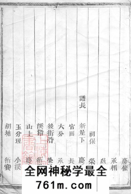浙江金华天山余氏宗谱十卷首一卷