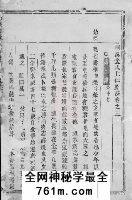 永康桐溪金氏上仁房谱