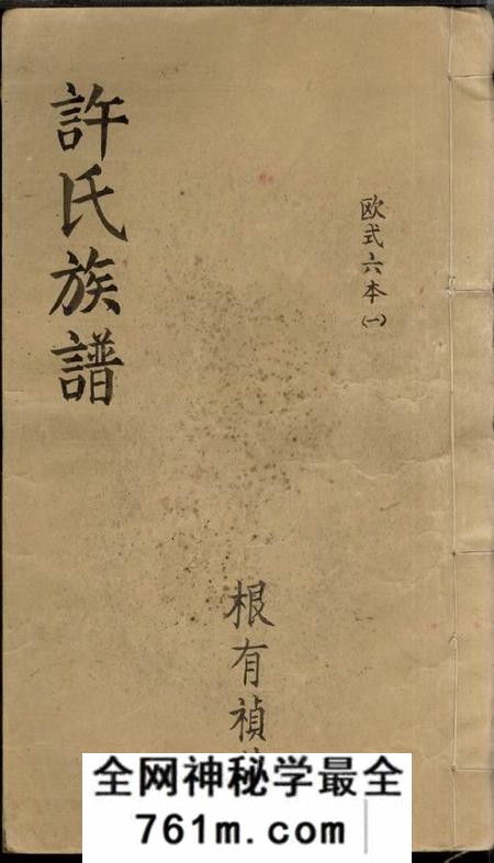 湖南平江高阳堂许氏族谱六卷