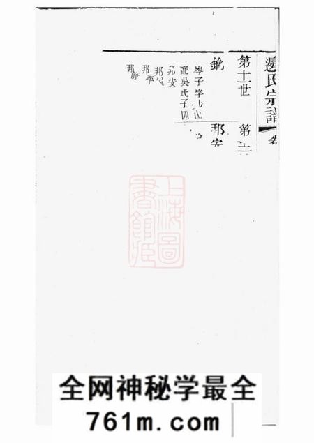 无锡经笥堂边氏宗谱六卷
