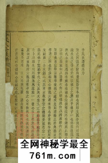 陇西堂李氏大全族谱