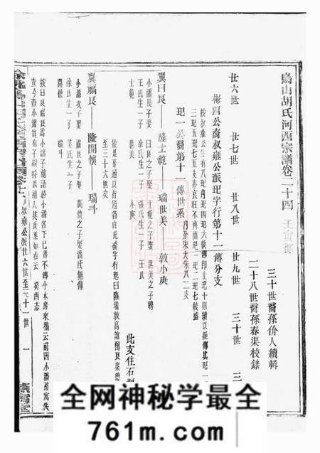 馀姚燕宁堂乌山胡氏河西宗谱