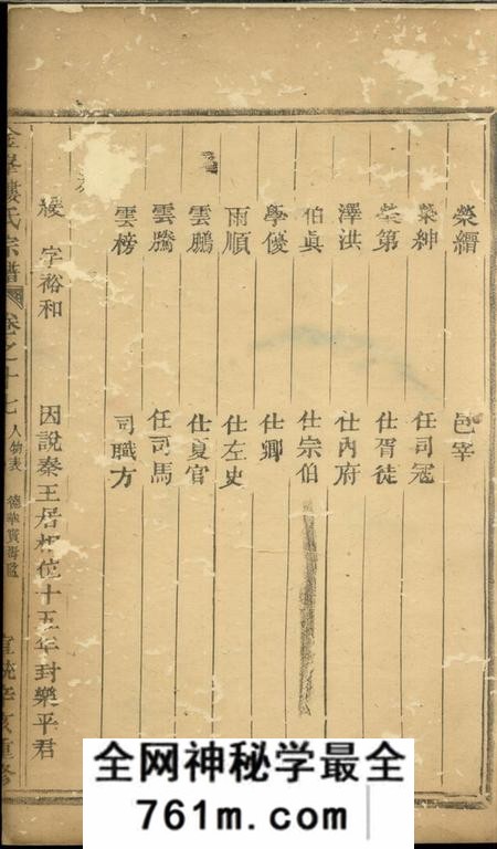 诸暨金峰楼氏宗谱