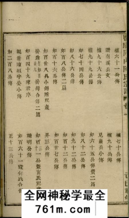 暨阳暨阳同山陈氏宗谱