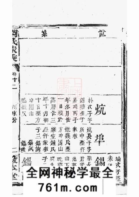 湖北敦本堂刘氏家乘
