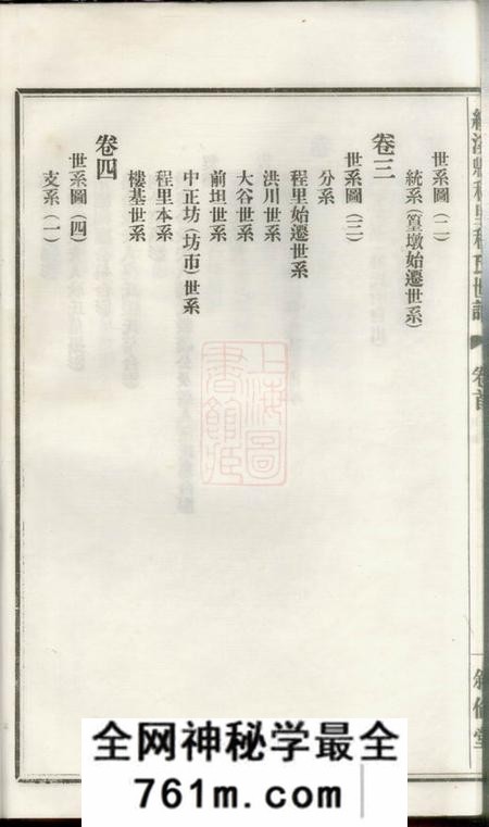 安徽绩谿叙伦堂绩谿程里程叙伦堂世谱十二卷首一卷末一卷