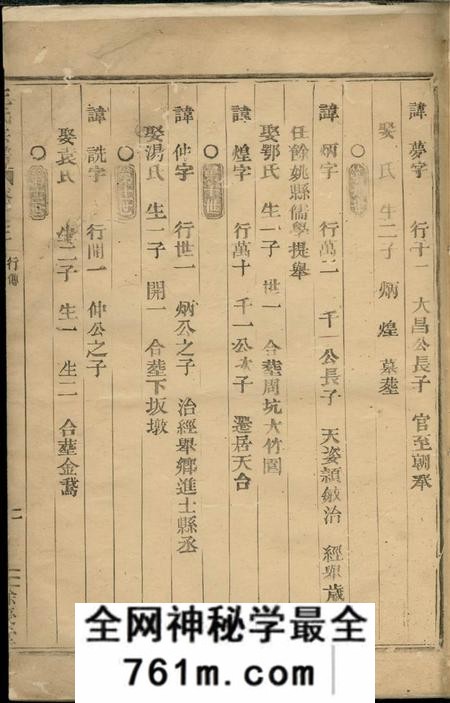 馀庆堂槐潭王氏宗谱