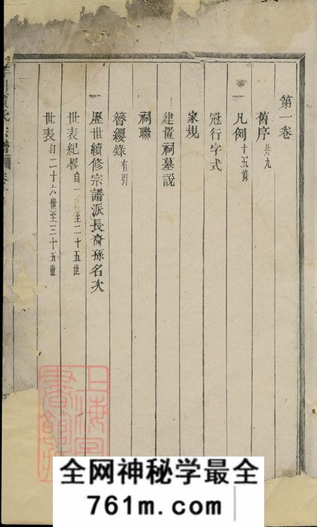 浙江义乌洋川贾氏宗谱八卷