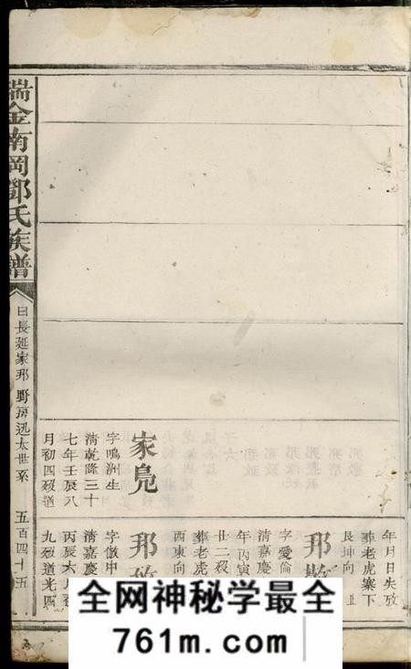 瑞金瑞金南冈邓氏族谱不分卷