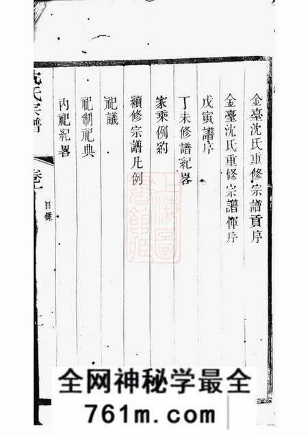 晋陵宝忠堂晋陵金台沈氏重修族谱十四卷