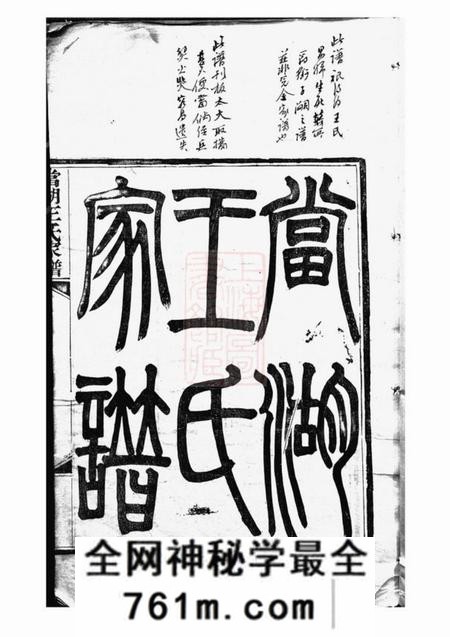 平湖当湖王氏家谱不分卷