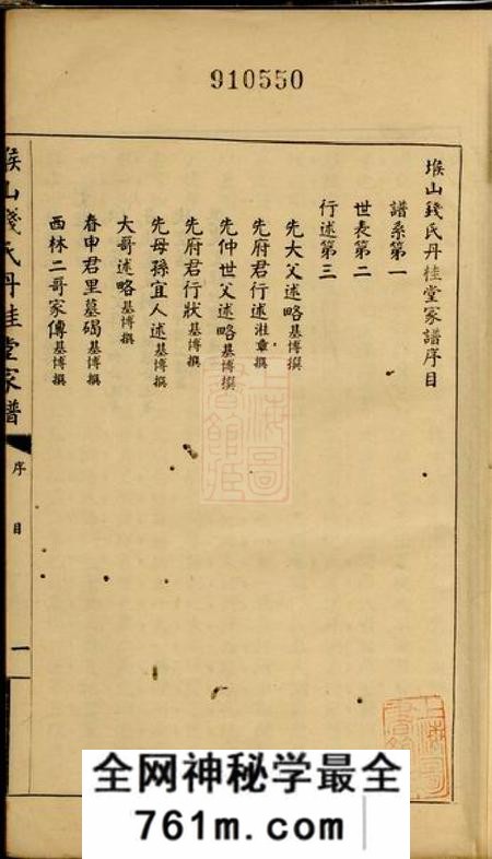 无锡堠山钱氏丹桂堂家谱四卷