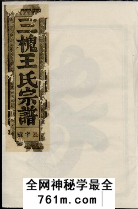 兰溪三槐王氏宗谱