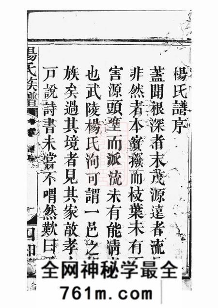 武陵文运堂杨氏族谱十卷