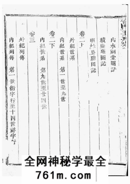 石门石门王氏宗谱十一卷