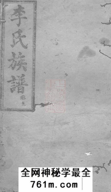 武陵陇西堂武邑李氏族谱