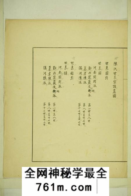 镇海三德堂镇邑隔河陈陈氏宗谱