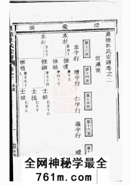 东阳泉塘杜氏宗谱