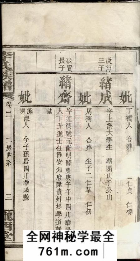 湖南汉寿陇西堂李氏族谱
